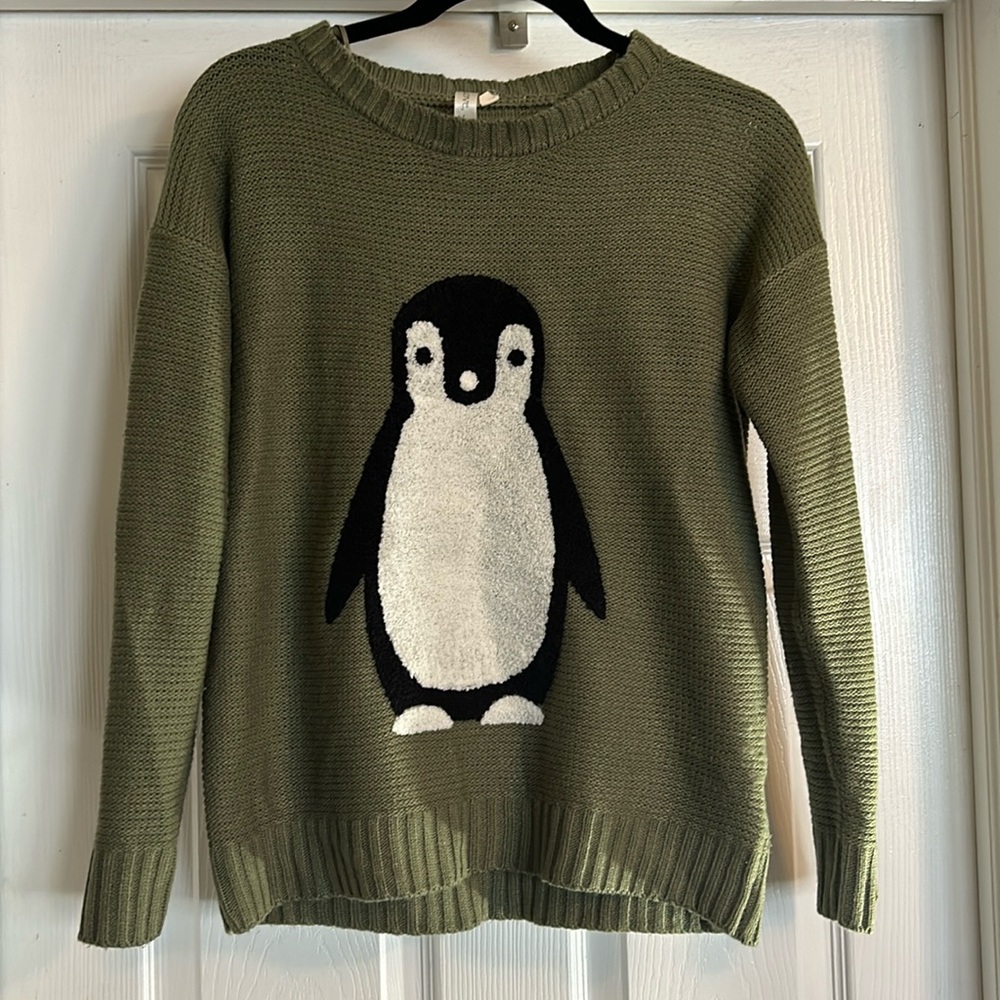 Love, Zoe penguin sweater